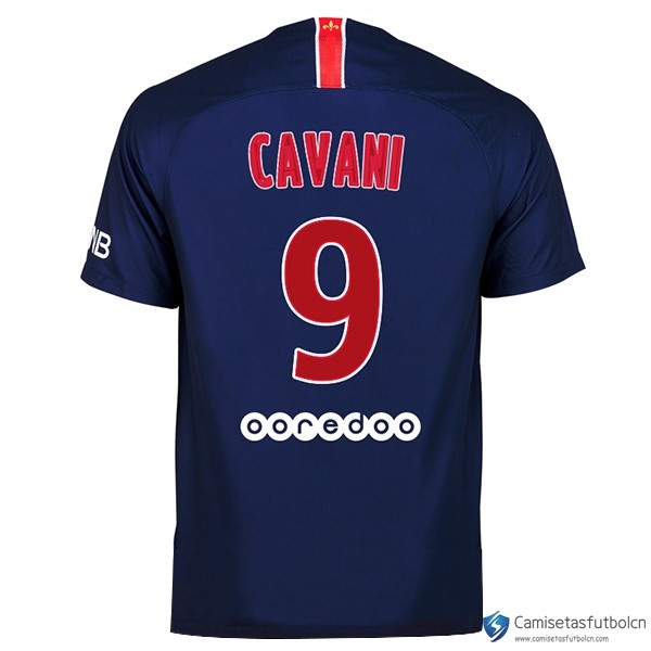 Camiseta Paris Saint Germain Primera equipo Cavani 2018-19 Azul